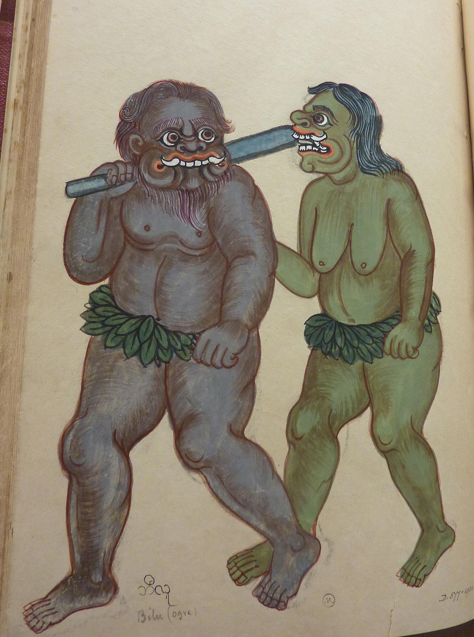 D.577-1901 Savage people - cannibals supposed to inhabit Andamans - Bilu (ogre)